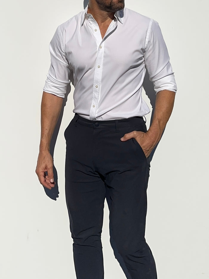 Mega-Stretch Performance Broadcloth - White