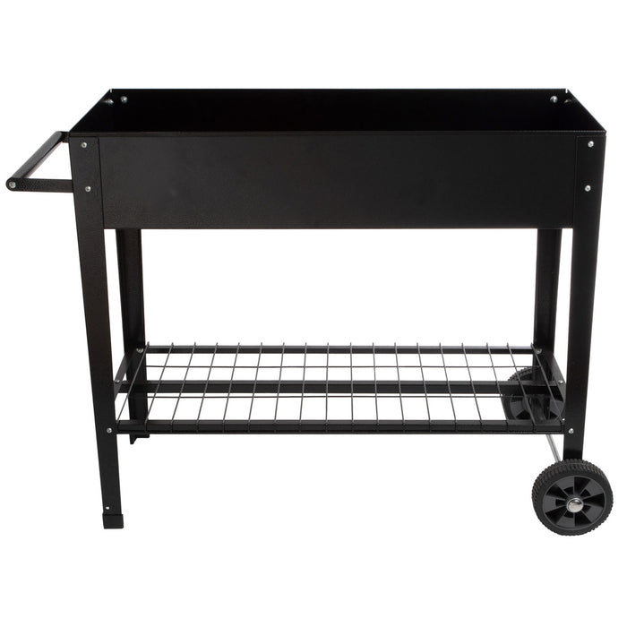 Metal Raised Garden Bed with Wheels