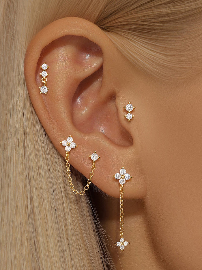Mira | Gold-Plated Delicate Earrings with Smooth Surface