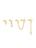 Mira | Gold-Plated Delicate Earrings with Smooth Surface