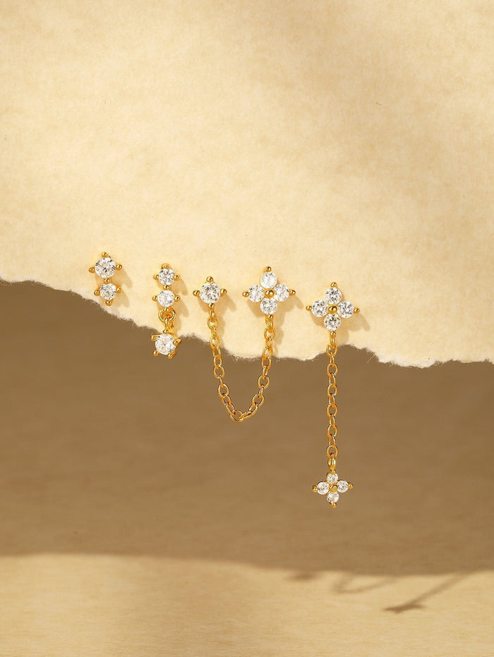 Mira | Gold-Plated Delicate Earrings with Smooth Surface
