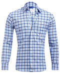 Navy, Pink & White Plaid Flannel - LB & Blue Navy Plaid
