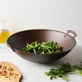 Prospector-Handled Spun Iron Wok