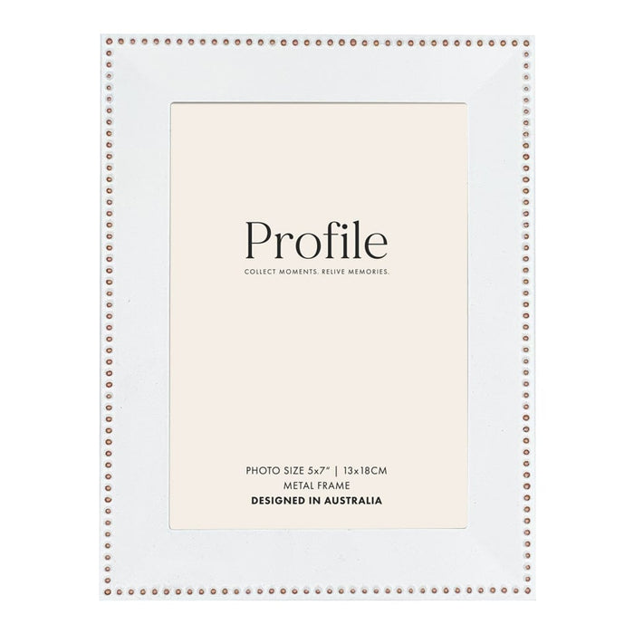 Noble White Metal Frame Value Pack 5x7 (2 pack bundle) from our Metal Photo Frames collection by Profile Products (Australia) Pty Ltd