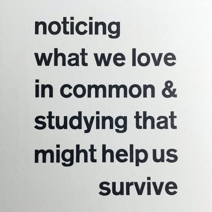 Noticing notecard