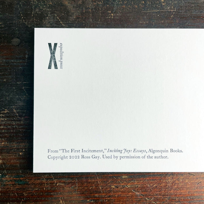 Noticing notecard