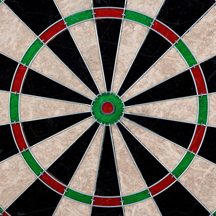 Old-Fashioned Dartboard Set in a Pine Cabinet