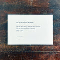 Only to Live notecard