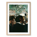 Orchestra Musicians - Edgar Degas Art Print A4 (21 x 29.7cm) / Natural Oak Frame / White Border from our Australian Made Framed Wall Art, Prints & Posters collection by Profile Australia