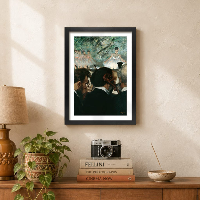 Orchestra Musicians - Edgar Degas Art Print from our Australian Made Framed Wall Art, Prints & Posters collection by Profile Australia