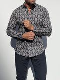 Ornate Party Shirt - Dark Blue