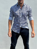 Paisley Print Party Shirt - Navy Paisley