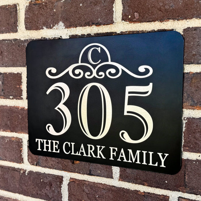 Personalized House Number Sign