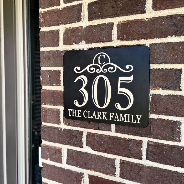 Personalized House Number Sign