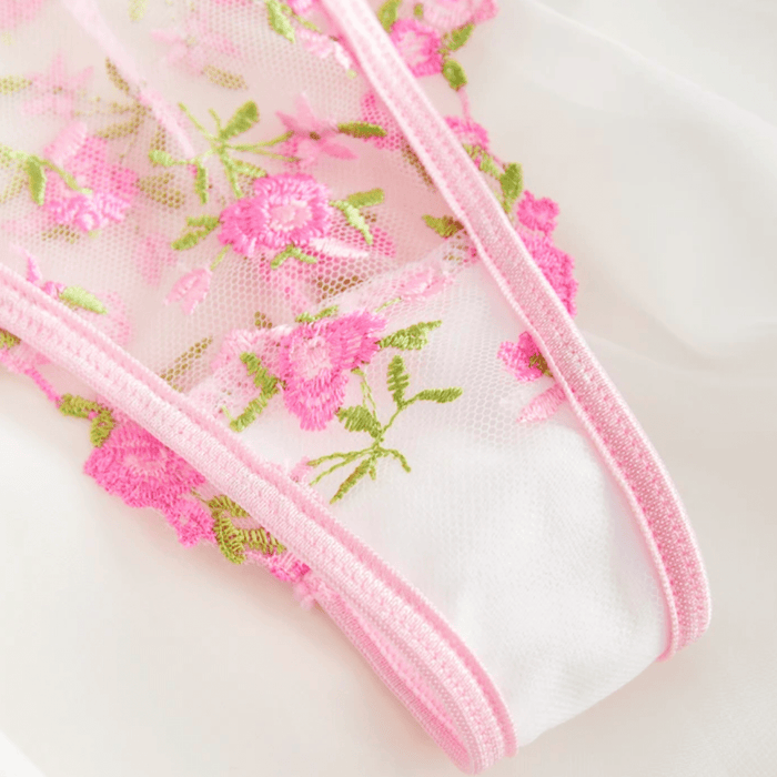 sexy underwear pink lace