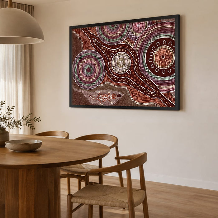 Platypus Playground Wall Art Print by Lee Hampton from our Australian Made Framed Wall Art, Prints & Posters collection by Profile Australia