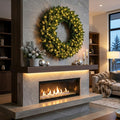 Pre-Lit Artificial Christmas Wreath - 48 In.