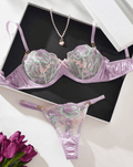 purple lingerie