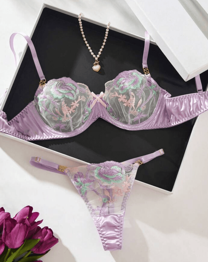 purple lingerie