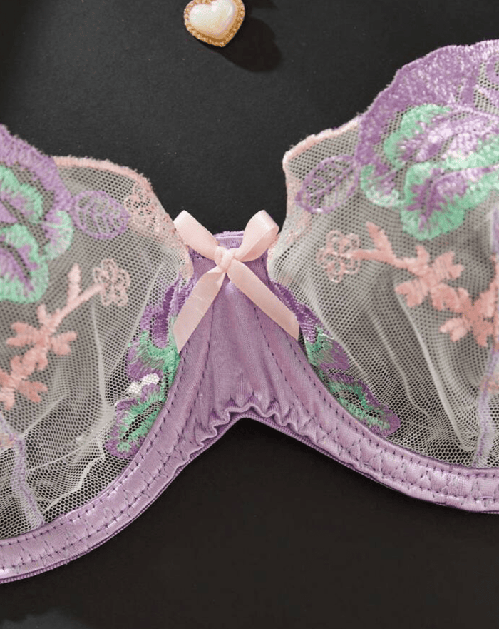 purple bralette sheer