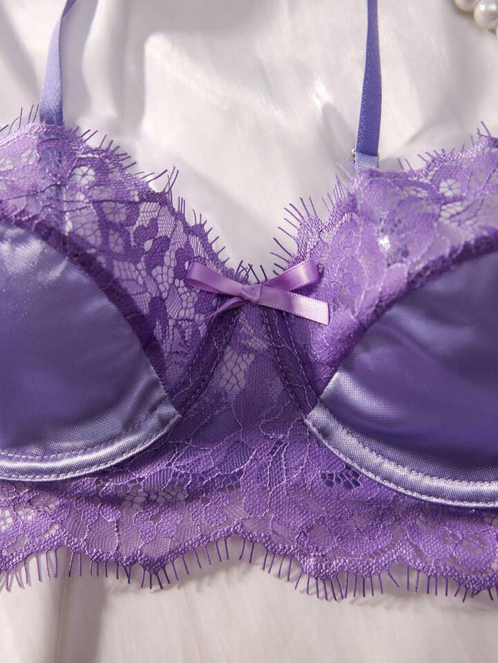 purple bra