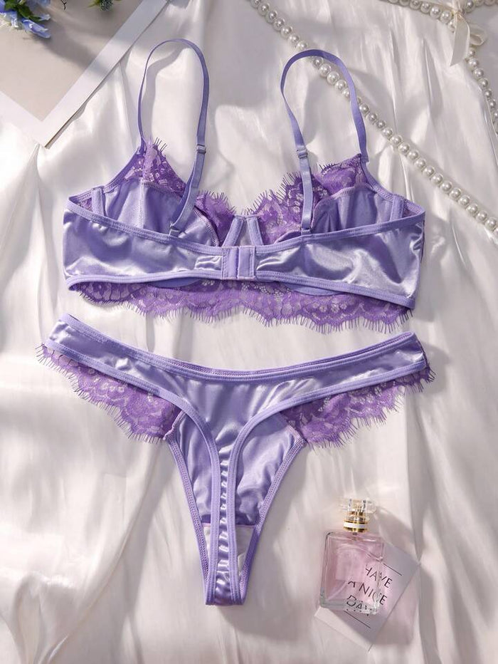 purple lingerie