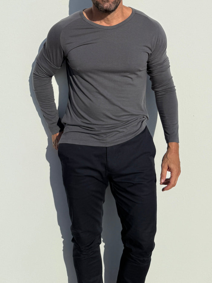 Raglan Sleeve T-shirt in Tedra™ - Slate