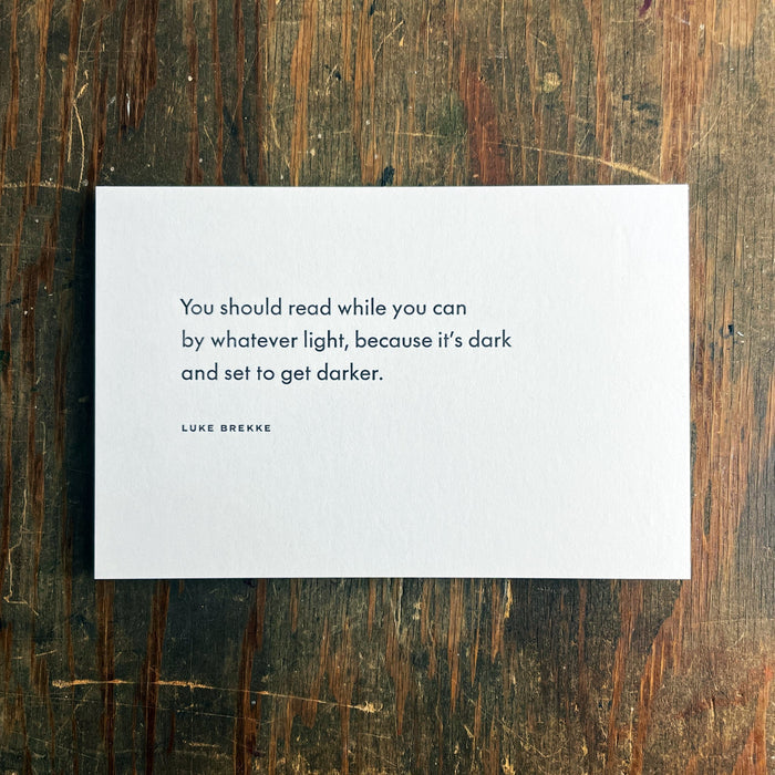 Read While You Can notecard