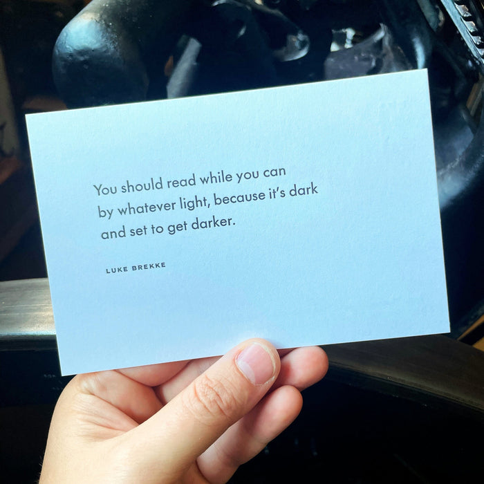 Read While You Can notecard