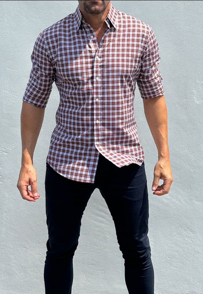 Red & White Organic Plaid - Red & White Plaid