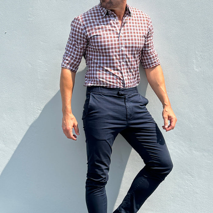 Red & White Organic Plaid - Red & White Plaid