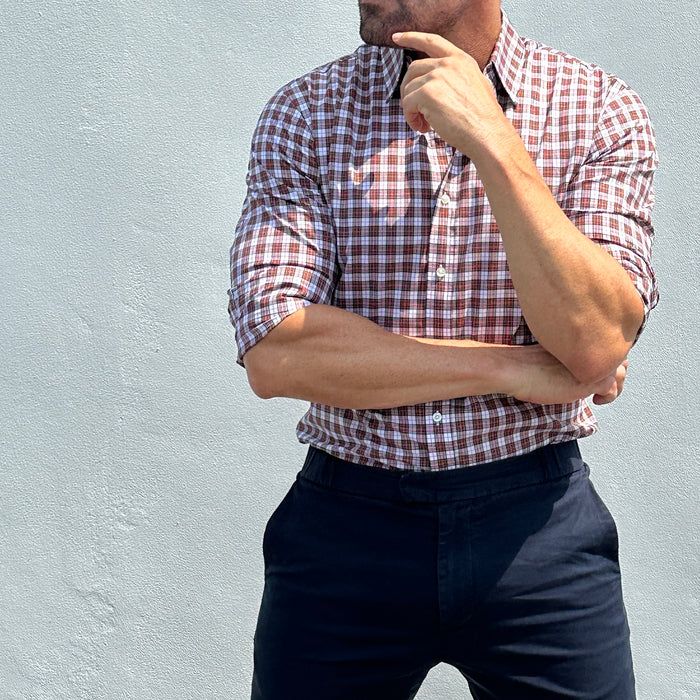 Red & White Organic Plaid - Red & White Plaid