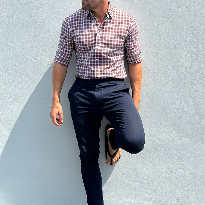 Red & White Organic Plaid - Red & White Plaid