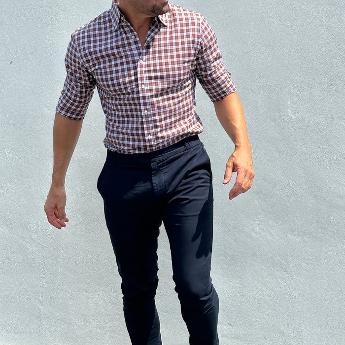 Red & White Organic Plaid - Red & White Plaid