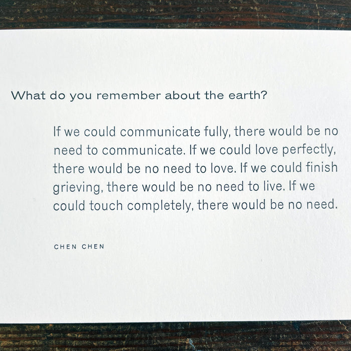 Remember the Earth notecard