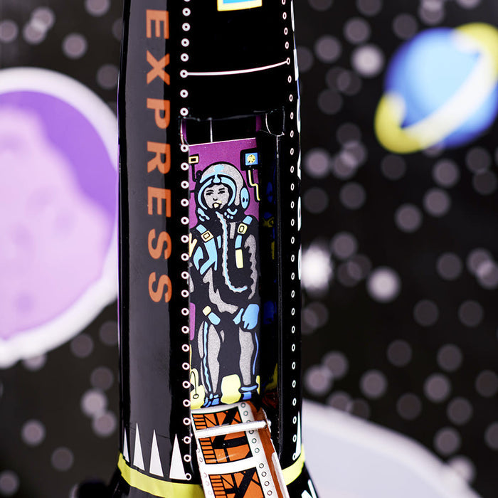 Retro Tin Rocket - Black