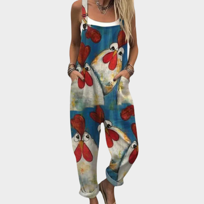 Roosa – Printed Wide-Leg Jumpsuit