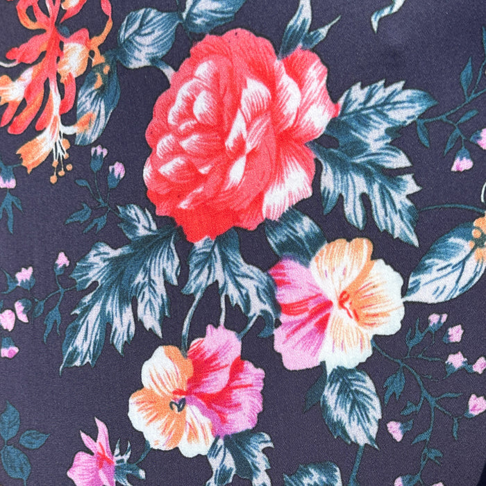 Rose Garden Party Shirt - Rose Garden on Navy
