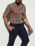 Rust & Brown Plaid Flannel - Rust & Brown
