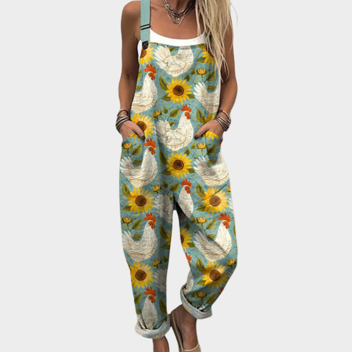 Sanni – Printed Wide-Leg Jumpsuit