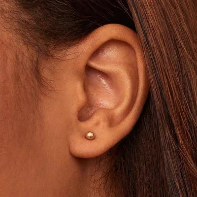 Sara | Gold-Plated Sphere Earrings