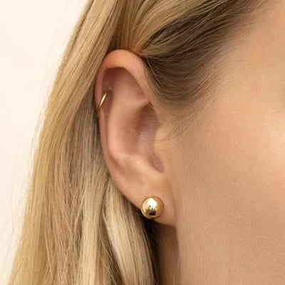 Sara | Gold-Plated Sphere Earrings