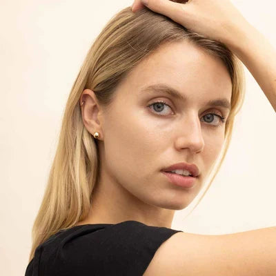 Sara | Gold-Plated Sphere Earrings