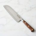 Scalloped Santoku Knife Walnut