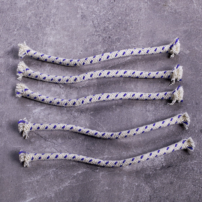 Set of 5 Replacement Wicks for Victorian-Style Glass Oil Lamp