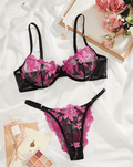 pink lingerie sexy set