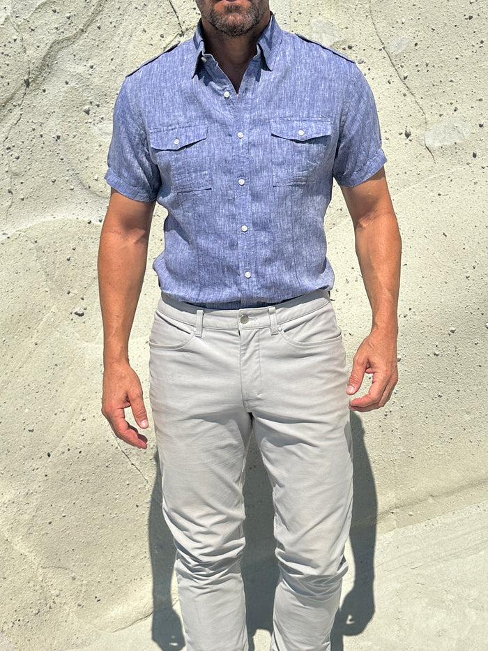 Short Sleeve Raider Shirt - Indigo