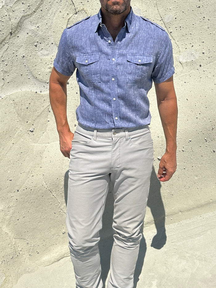 Short Sleeve Raider Shirt - Indigo