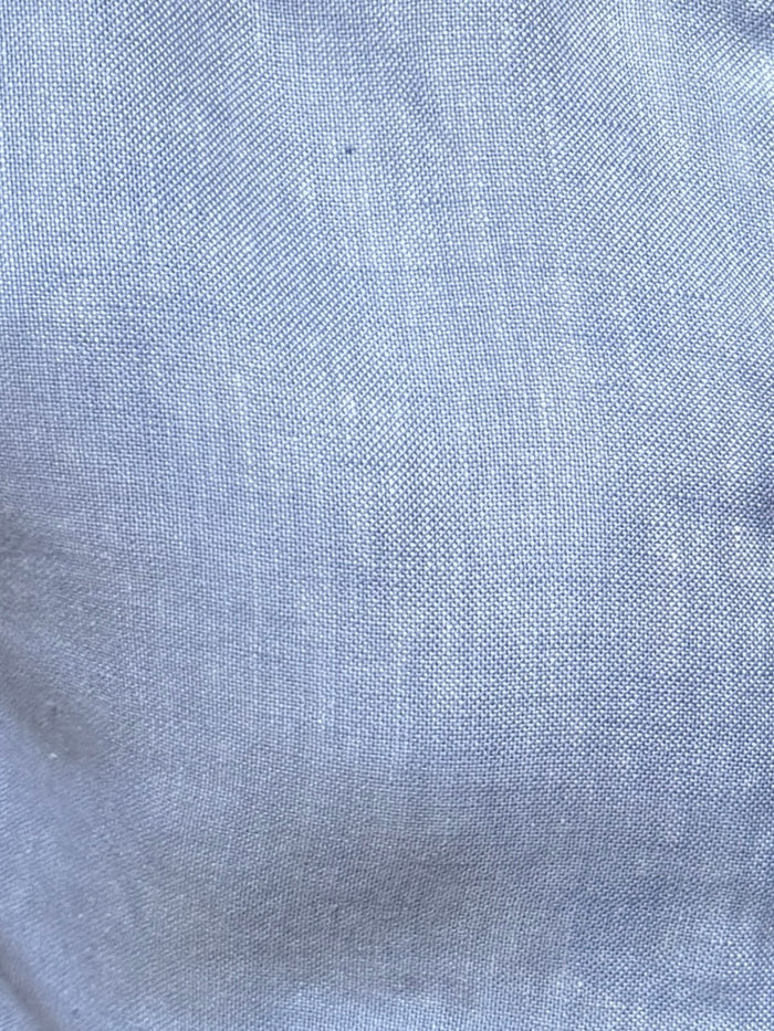 Short Sleeve Robust Linen - Light Blue