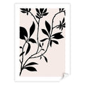 Silhouette Branch Leaves Day Wall Art Print A4 (21 x 29.7cm) / Print Only / White Border from our Australian Made Framed Wall Art, Prints & Posters collection by Profile Australia
